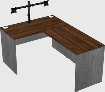 L-shaped office desk