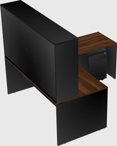 L-shaped office desk