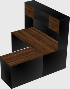 L-shaped office desk