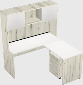 L-shaped office desk