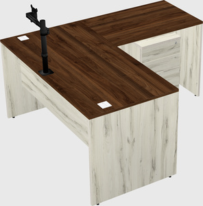L-shaped office desk