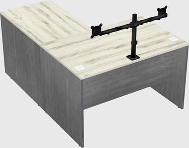 L-shaped office desk