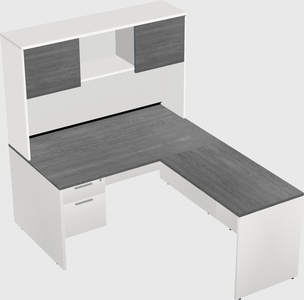 L-shaped office desk