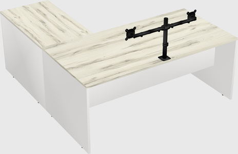 L-shaped office desk