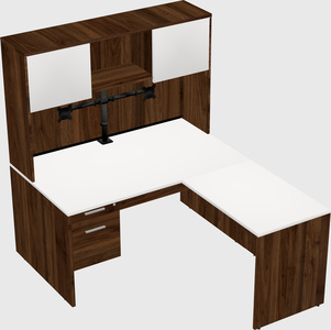 L-shaped office desk