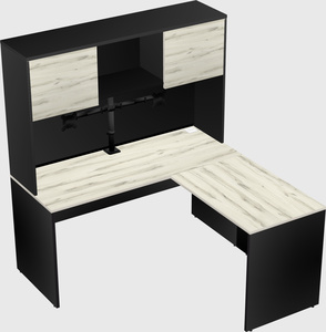 L-shaped office desk