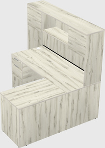 L-shaped office desk