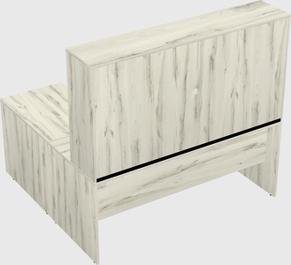 L-shaped office desk