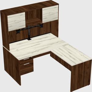L-shaped office desk