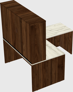 L-shaped office desk
