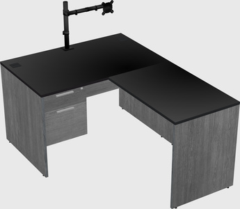 L-shaped office desk