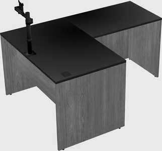 L-shaped office desk