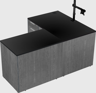 L-shaped office desk