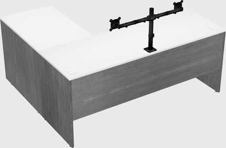 L-shaped office desk