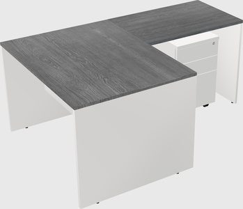 L-shaped office desk