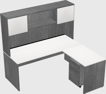 L-shaped office desk