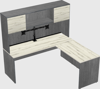 L-shaped office desk