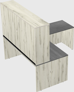 L-shaped office desk