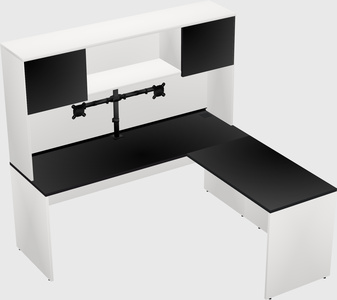 L-shaped office desk