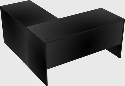 L-shaped office desk