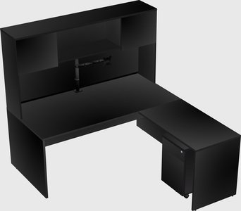 L-shaped office desk