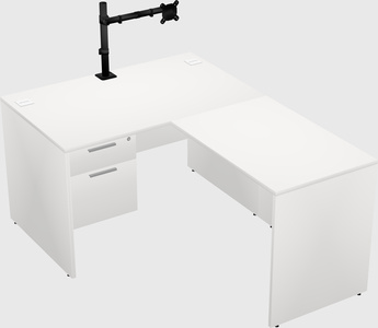 L-shaped office desk