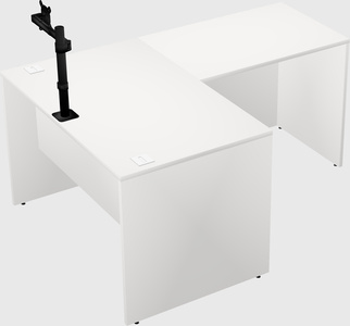 L-shaped office desk