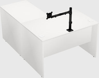 L-shaped office desk