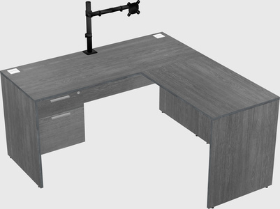 L-shaped office desk