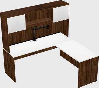 L-shaped office desk