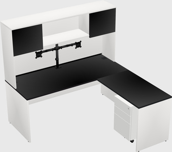 L-shaped office desk