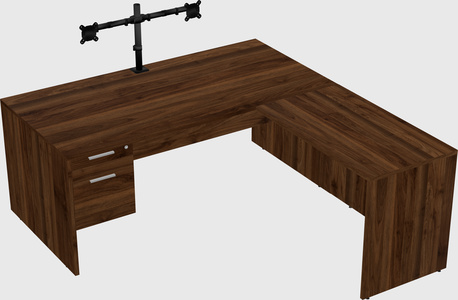 L-shaped office desk