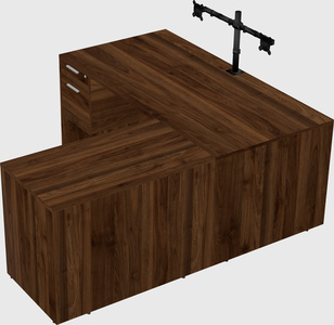 L-shaped office desk