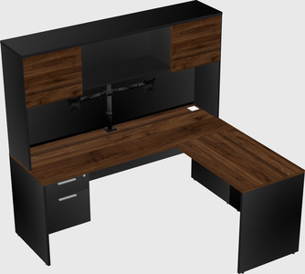 L-shaped office desk