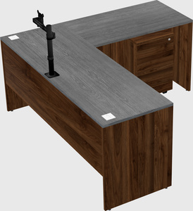 L-shaped office desk