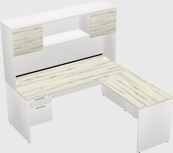 L-shaped office desk