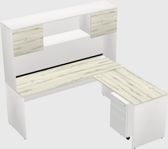 L-shaped office desk