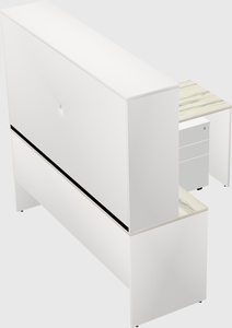 L-shaped office desk