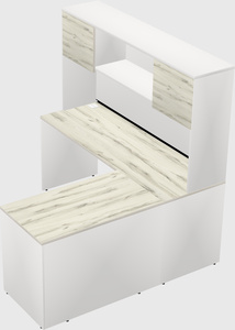 L-shaped office desk
