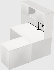 L-shaped office desk