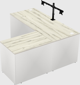 L-shaped office desk