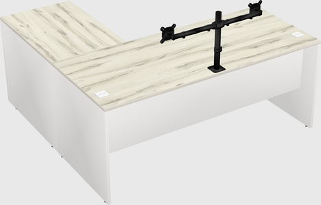 L-shaped office desk