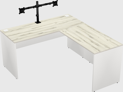 L-shaped office desk
