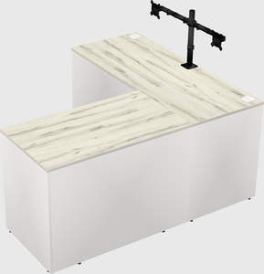 L-shaped office desk