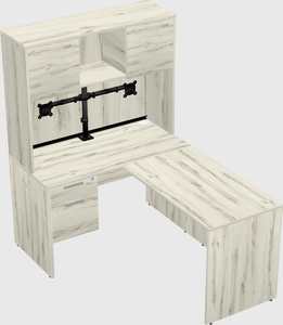 L-shaped office desk