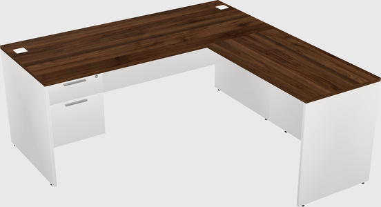 L-shaped office desk