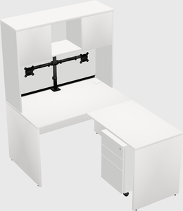L-shaped office desk