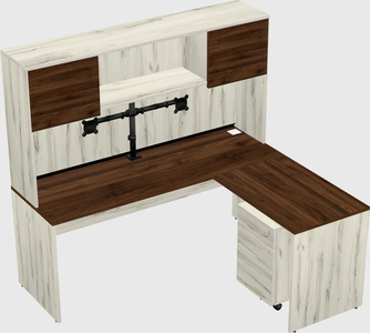 L-shaped office desk