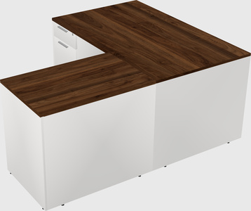 L-shaped office desk
