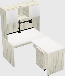 L-shaped office desk